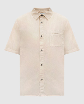 Iceberg Beige shirt with logo embroidery G0800032