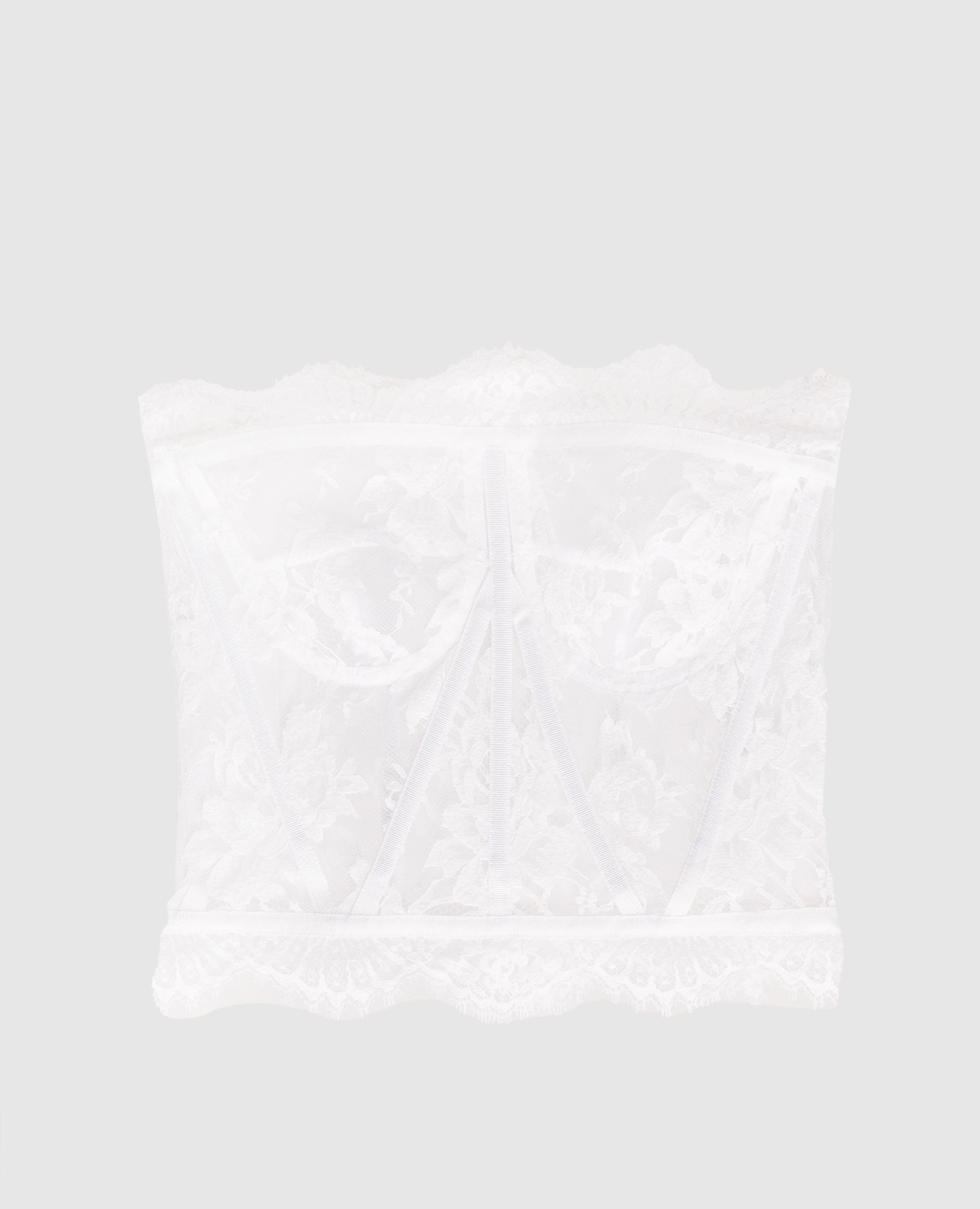 White lace corset top