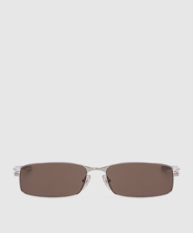 Monday silver rectangular sunglasses
