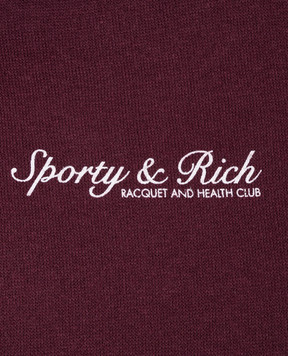 Sporty & Rich Children's burgundy insulated hoodie Syracuse WS07575325RE02