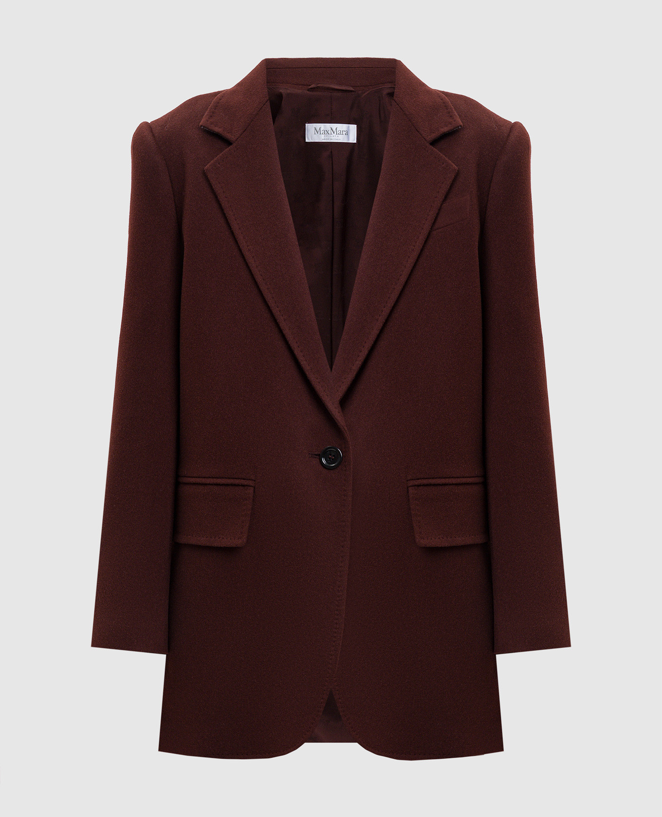 

Brown Ariccia camel wool jacket Max Mara