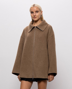Juun.j Brown coat with wool JW6930W03A