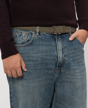Orciani Amalfi khaki suede belt U08211AMF