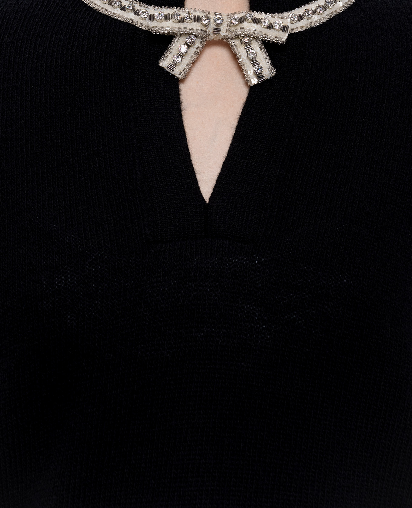 Black wool pullover Valentino 5