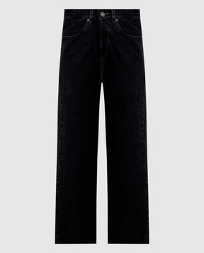 Saint Laurent Black 90's jeans with logo patch 834135Y13MA