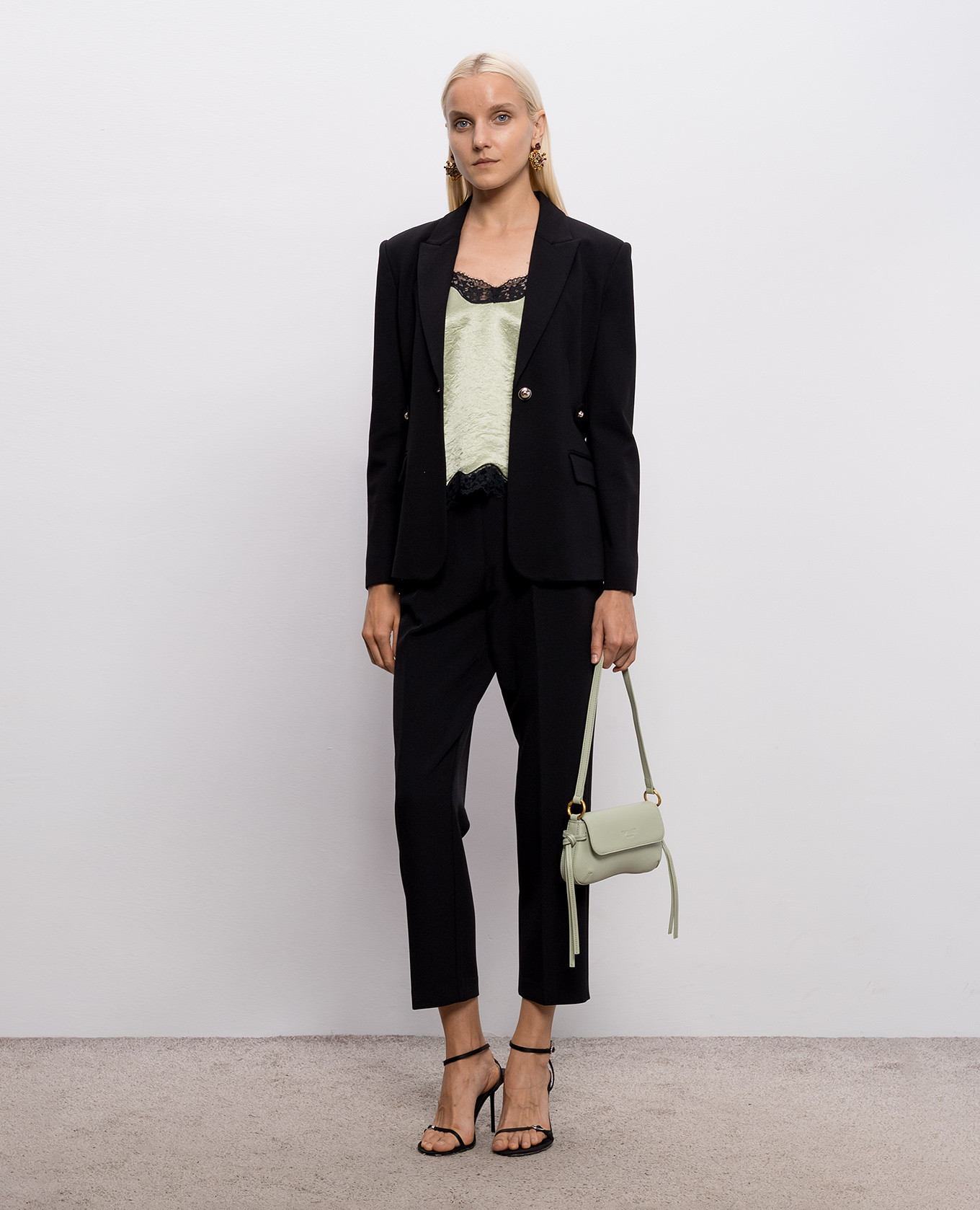 Black jacket with straps Twinset 2