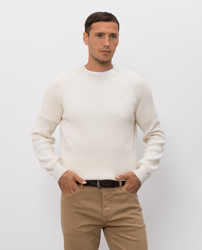 Brunello Cucinelli Ivory cashmere sweater M2274100