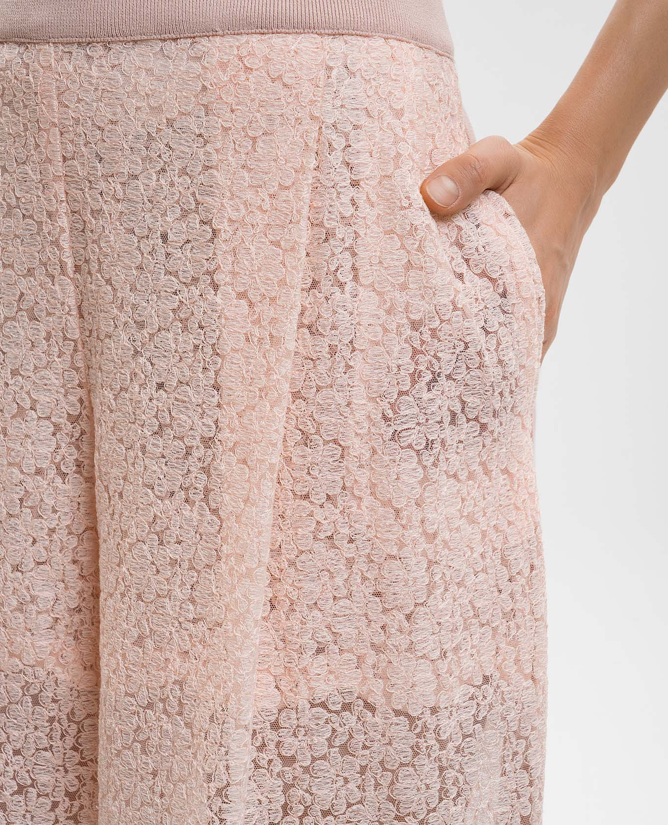 Pink lace pants Ermanno Scervino 5