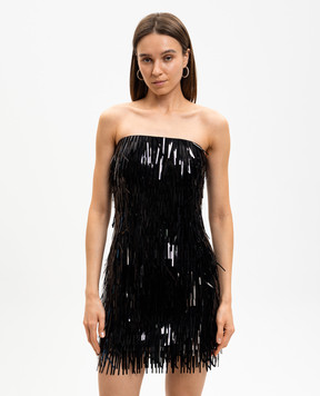 Herve Leger Keira black mini dress 46FRS8571032