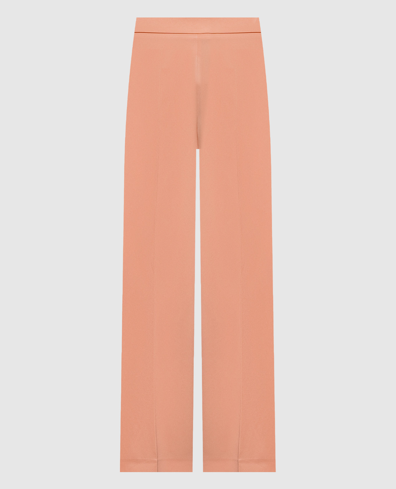 Pink flared pants with logo