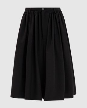 Maison Margiela MM6 Black culottes with wool S62MU0079M35436