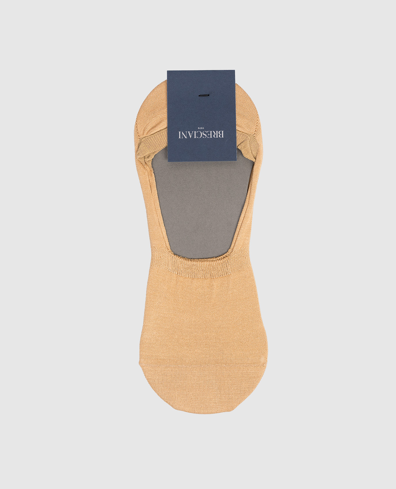 Beige footprint socks
