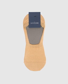 Bresciani Beige footprint socks MHE34UN3006SI