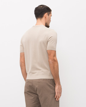 Canali Beige cotton T-shirt MK02460C1161