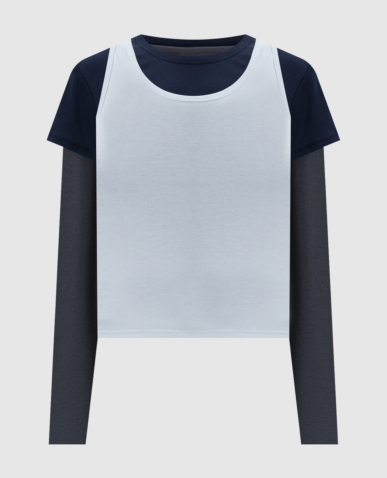 Set of long-sleeved shirt, t-shirt and top Juun.j