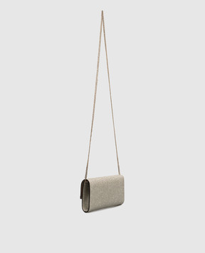 Jimmy Choo Emmie gold glitter clutch EMMIEDGZ