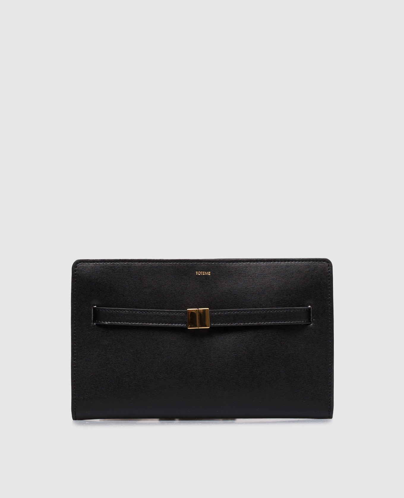 Black leather crossbody bag