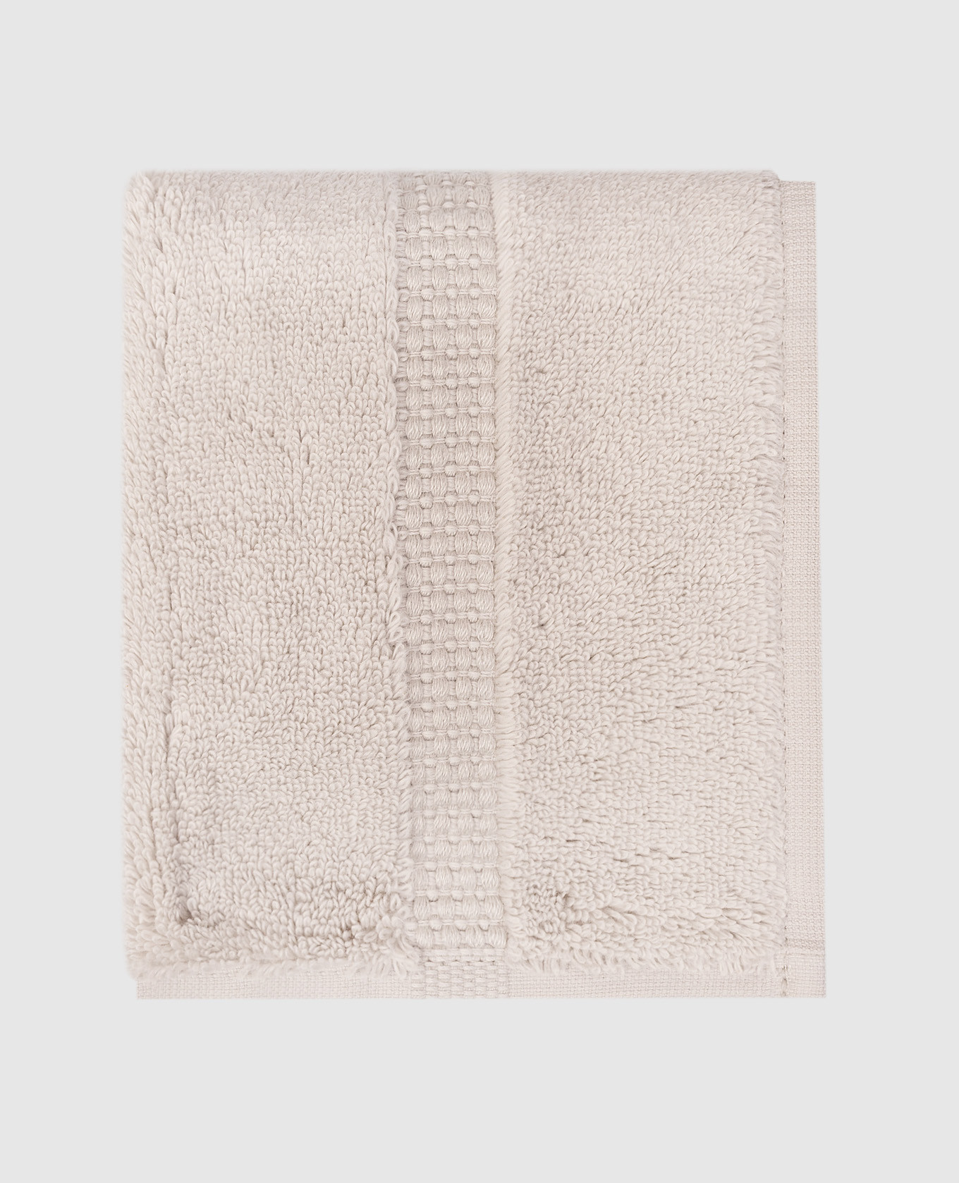 

PERA grey terry face towel Hamam