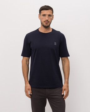 Brunello Cucinelli Navy blue T-shirt M0B138440