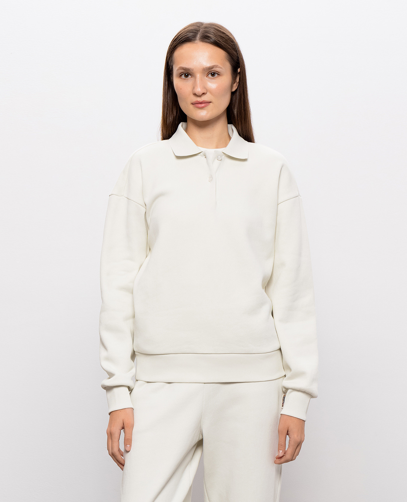 Saranda ivory polo collar sweatshirt Parajumpers 3