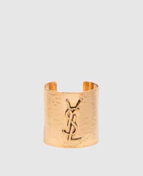 Saint Laurent Cassandre gold-tone coffee bracelet 831752Y1500