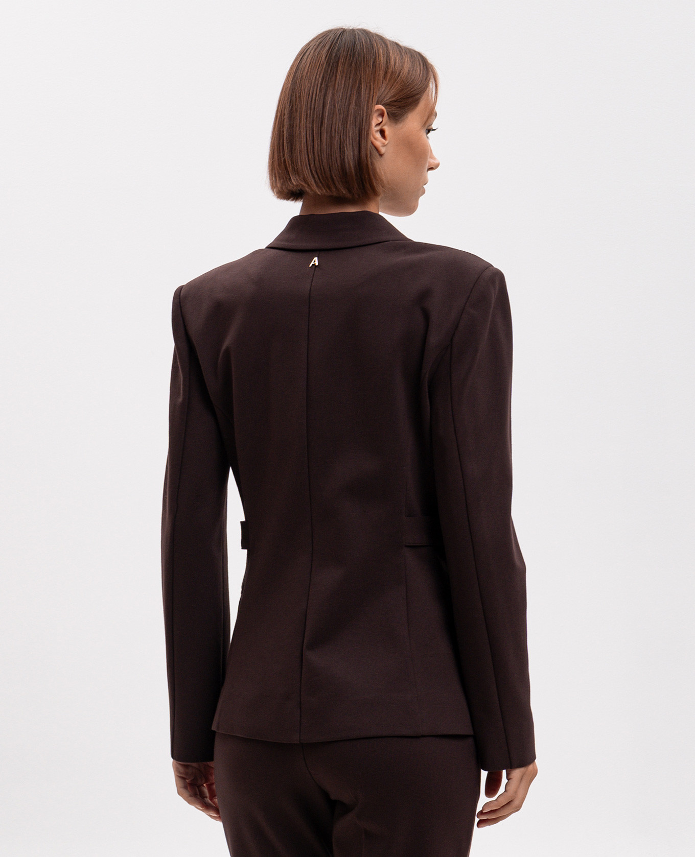 Brown jacket with cuffs Twinset 4