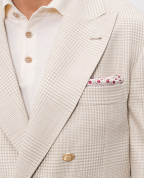 Brunello Cucinelli Beige polka dot shawl MX8720091