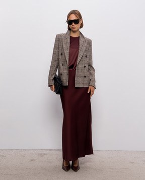 Brunello Cucinelli Burgundy skirt MPH38G3396