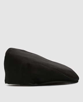 Dolce&Gabbana Black cap with silk FH473AFUM3R