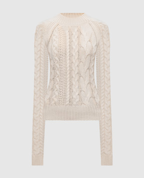 Ermanno Scervino Beige cashmere sweater D495M734YUT