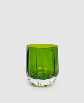 La Reine Set of green crystal glasses DIAMOND 6 pcs DOFDIAMOND