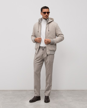 CAPOBIANCO Beige wool and cashmere pants 19M808FA00