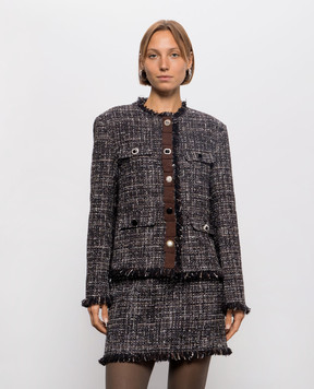 Solotre Black tweed jacket M1AC0094