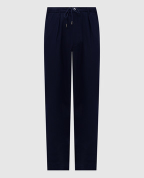 Woolrich Blue pants with wool CFWOTR2019MRUT5180