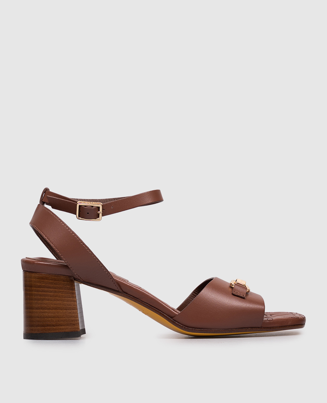 Brown leather sandals