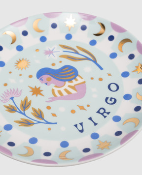 Bitossi Home Virgo Blue Porcelain Snack Plate AST00006