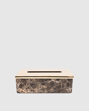Treesseci Brown Palace Marble Napkin Holder PA70AEMGD