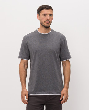 Brunello Cucinelli Grey melange T-shirt M0B137427