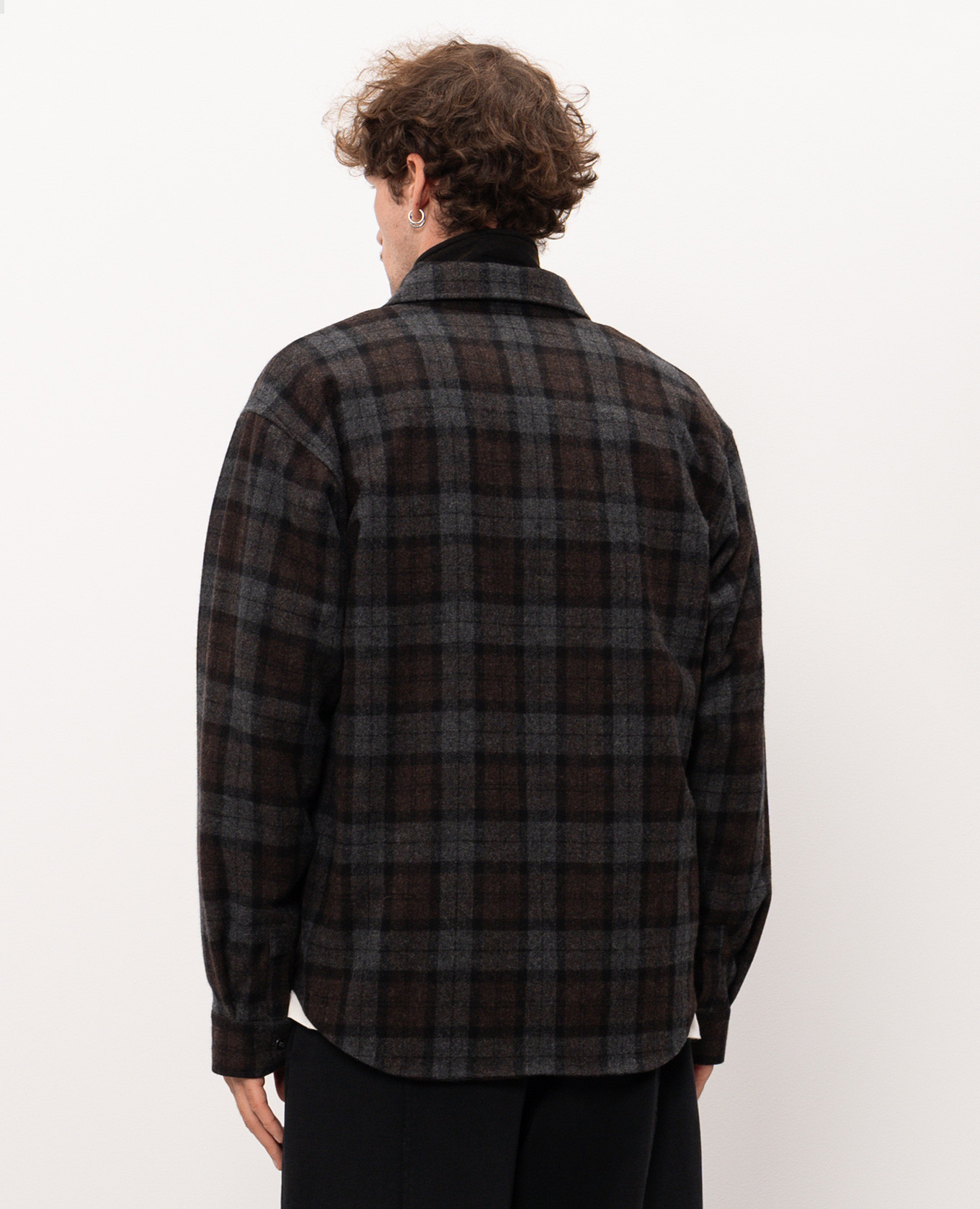 Shirt-style jacket with checked wool Vetements 4