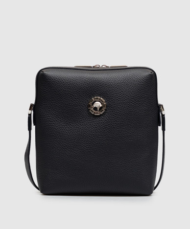 Blue leather bag
