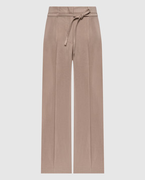 Peserico Beige linen pants P04274A01921