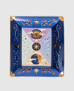 Bitossi Home L'Astrologia blue porcelain appetizer plate AST00021
