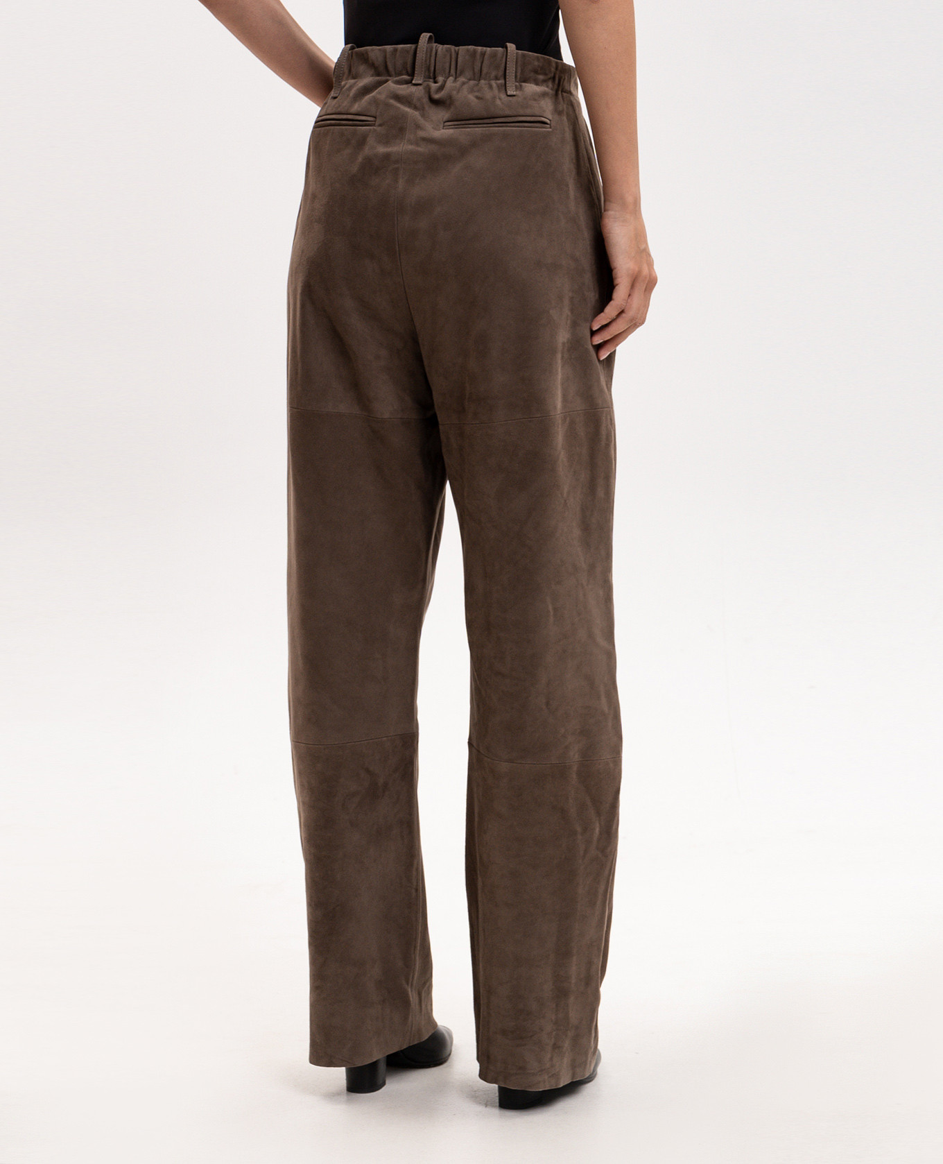 Zevi brown suede pants Simonetta Ravizza 5