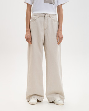 MooRER Beige jeans ZAIRA ZAIRA25ECRU