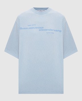 Alexander Wang Blue T-shirt with logo print UCC3261926w