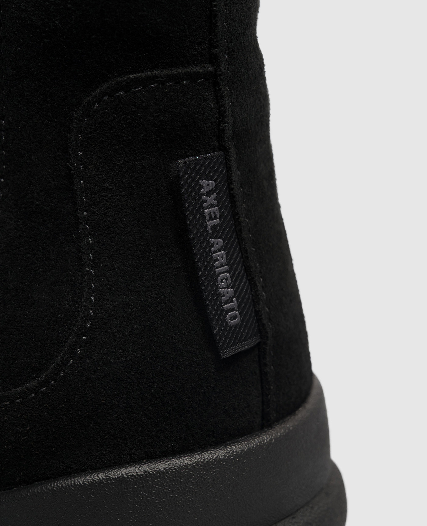 Black suede Squish Chelsea boots Axel Arigato 5
