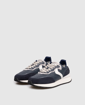 Voile Blanche Blue leather sneakers QWARK EASY 0012019849011C26