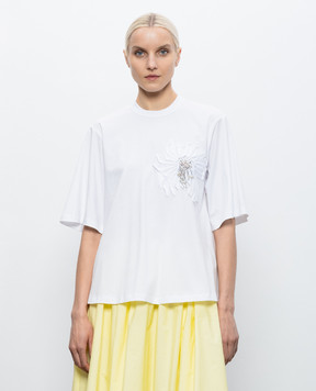 3.1 Phillip Lim White T-shirt with applique S26110380PJB