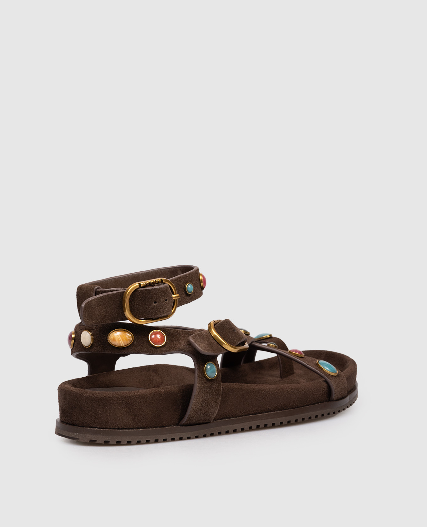 

Brown suede sandals Twinset