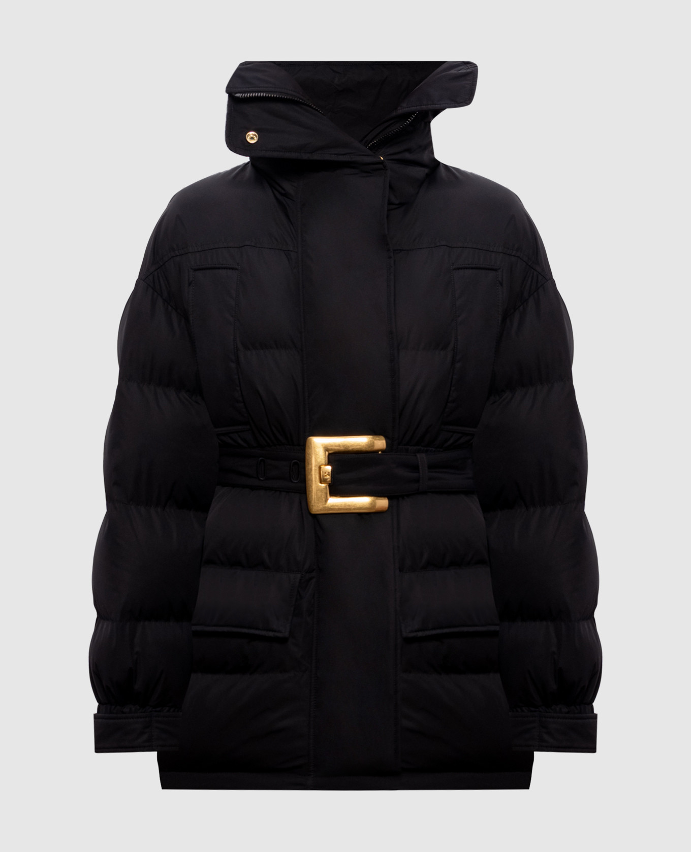 Black jacket with belt Balmain